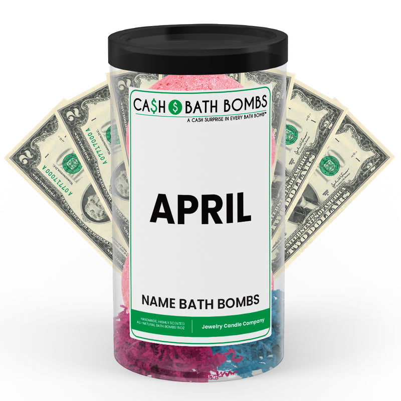 APRIL Name Cash Bath Bomb Tube