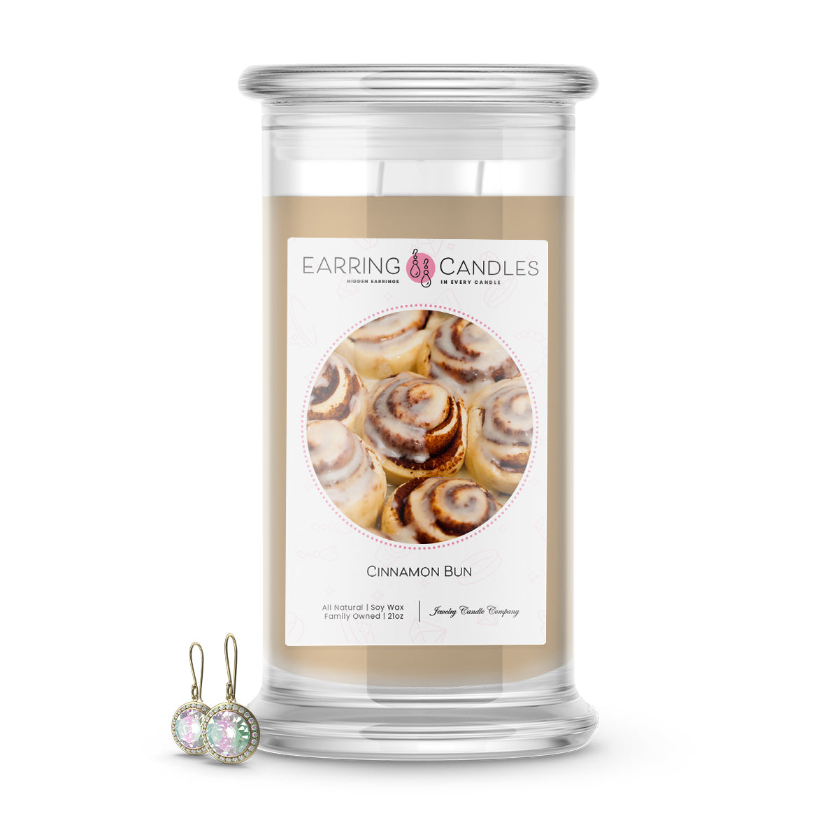 Cinnamon Bun | Earring Candles