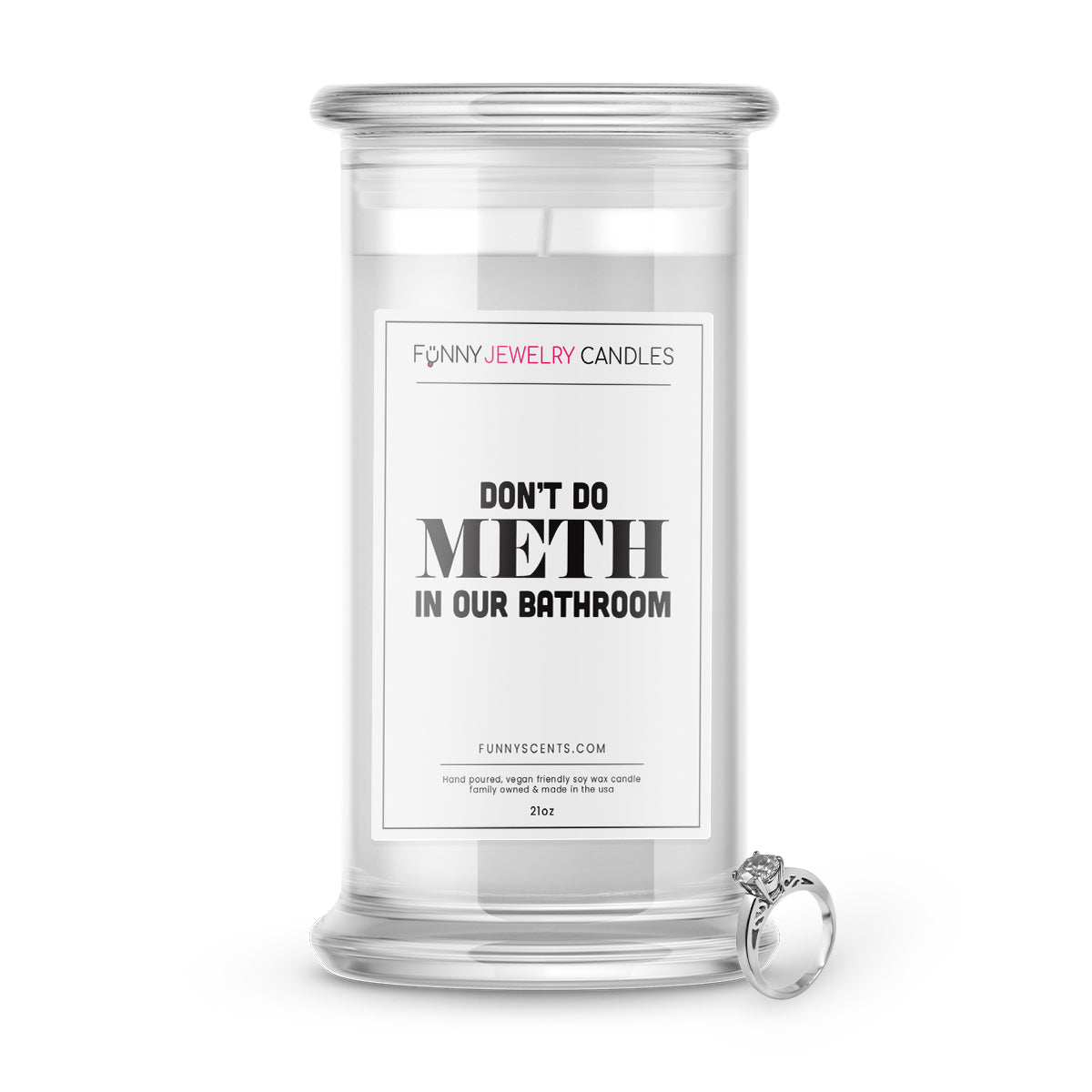 Don't Do Math In Our Bathroom Jewelry Funny Candles