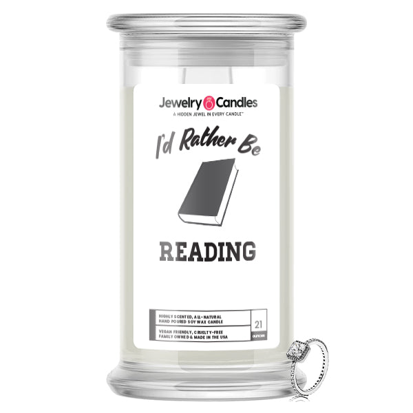 I'd rather be Reading Jewelry Candles