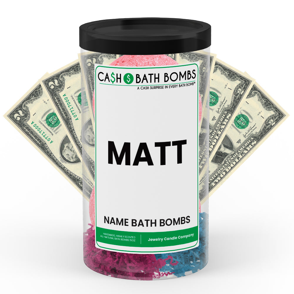MATT Name Cash Bath Bomb Tube