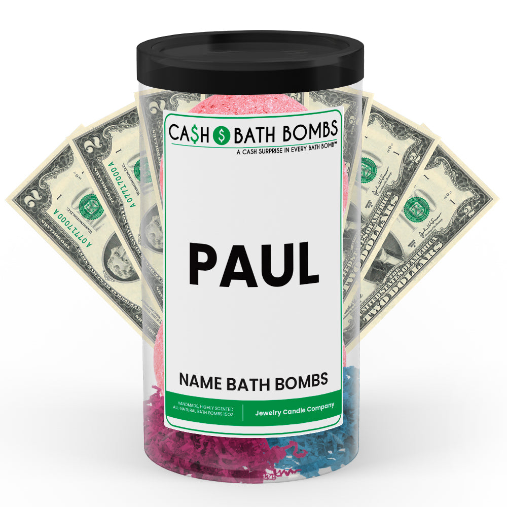 PAUL Name Cash Bath Bomb Tube