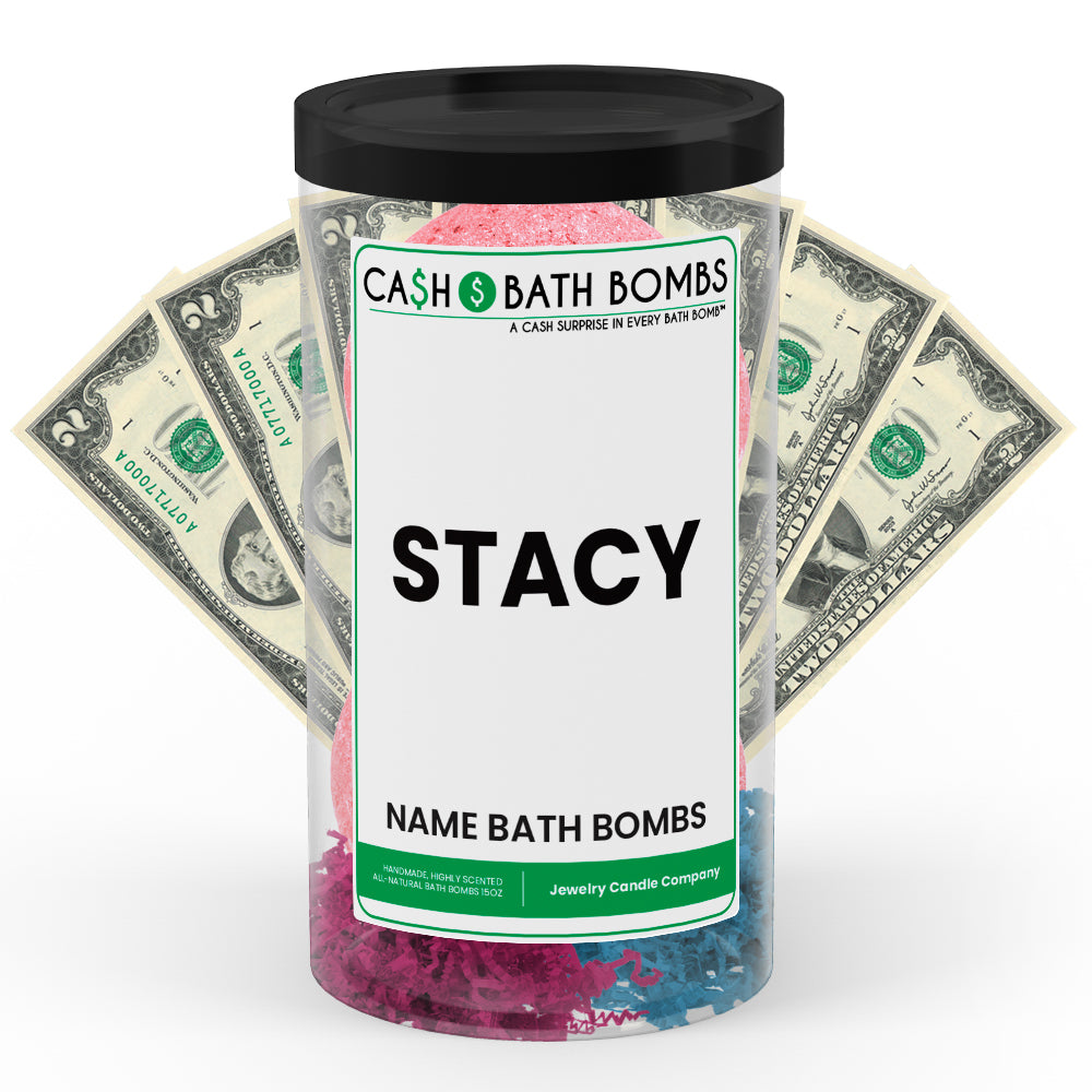 STACY Name Cash Bath Bomb Tube