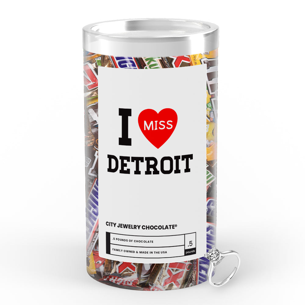 I miss Detroit City Jewelry Chocolate
