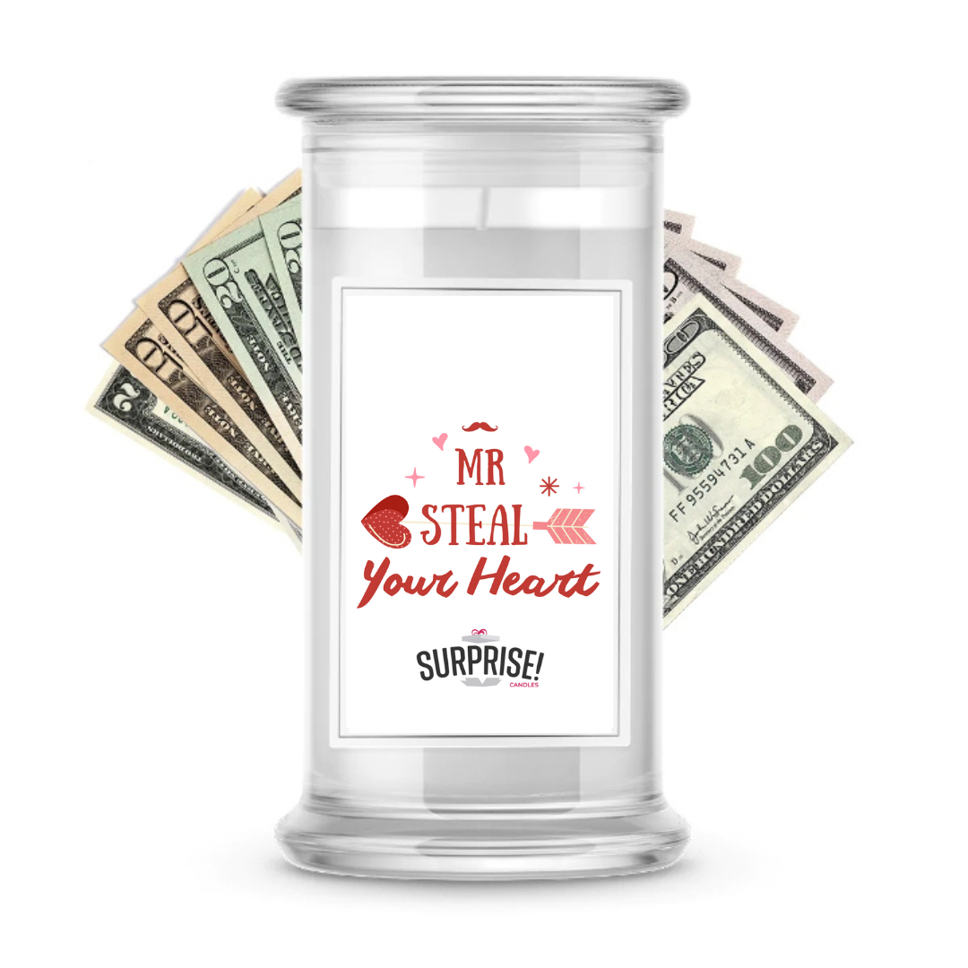 Mr Steal Your Heart | Valentine's Day Surprise Cash Candles