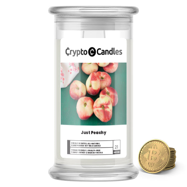 Just Peachy Crypto Candle