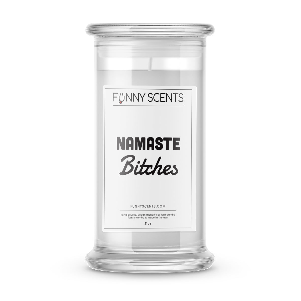 Namaste Bitches Funny Candles