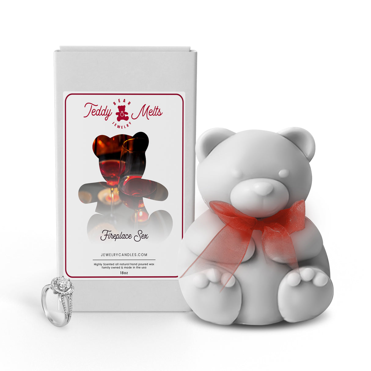 Fireplace Sex GIANT Teddy Bear Jewelry Wax Melts