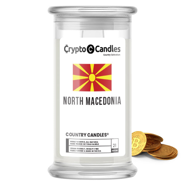 North Macedonia Country Crypto Candles