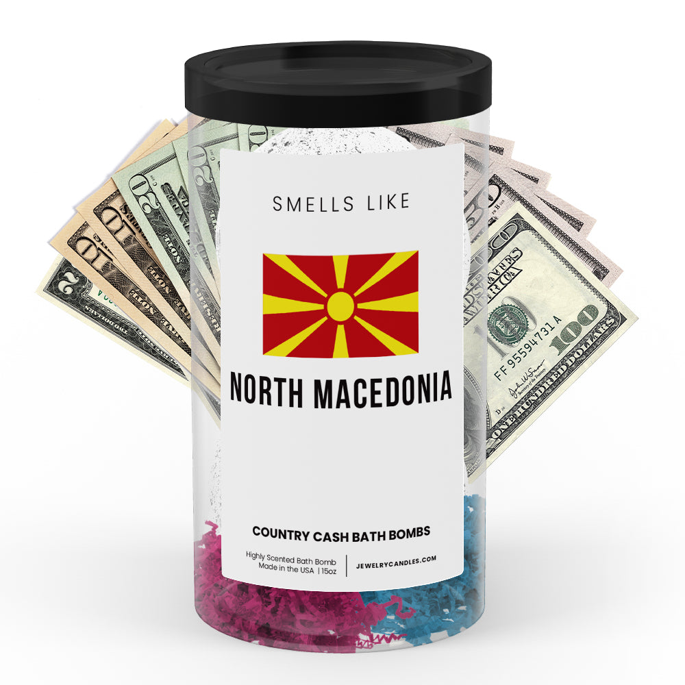 Smells Like North Macedonia Country Cash Bath Bombs