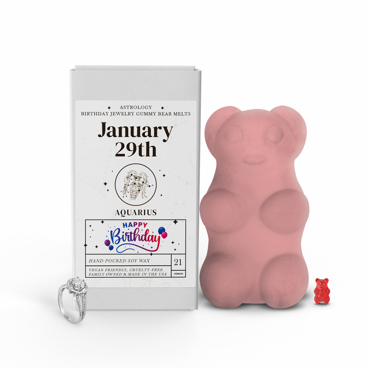 AQUARIUS | GUMMY Bear Astrology Birthday Jewelry Wax Melts