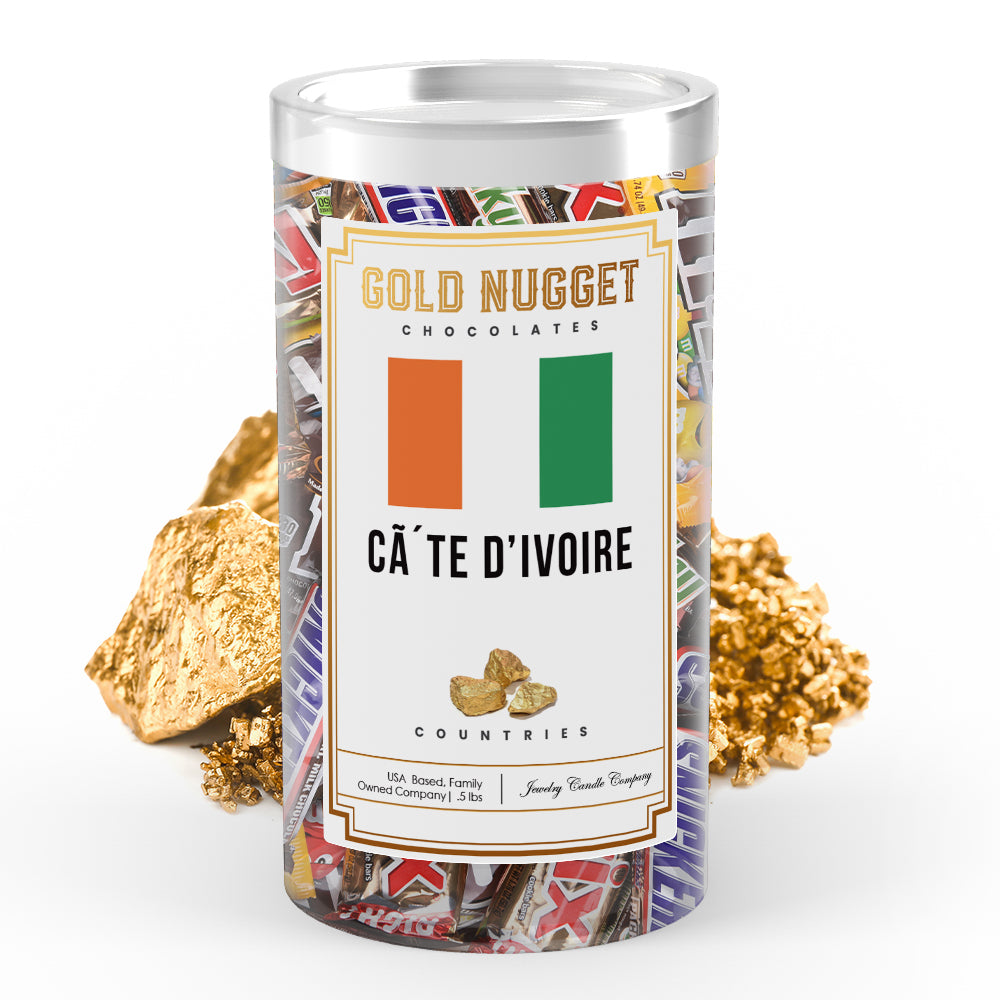 CA TE D'ivoire Countries Gold Nugget Chocolates