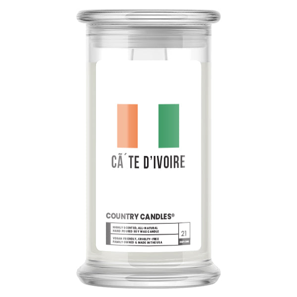 CA TE D'ivoire Country Candles