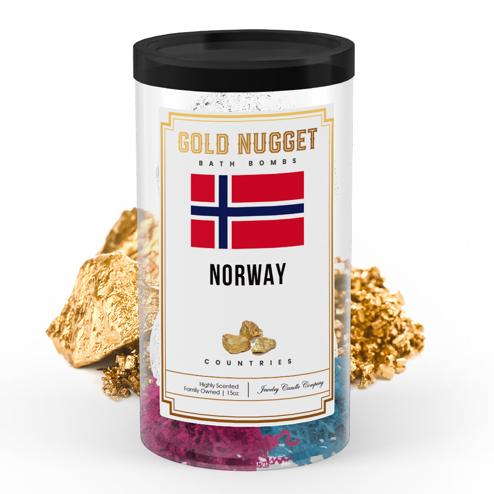 Norway Countries Gold Nugget Bath Bombs