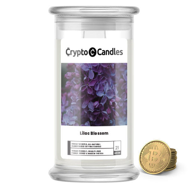 Lilac Blossom Crypto Candle