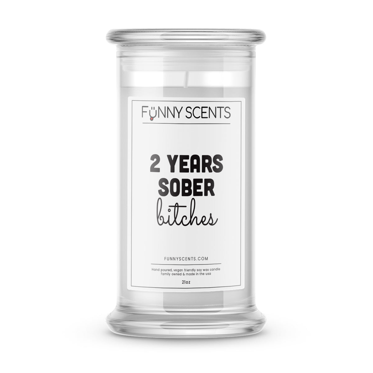 Clean and Sober Bitches Funny Candles