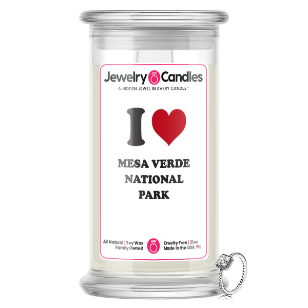 I Love MESA VERDE NATIONAL PARK Landmark Jewelry Candles