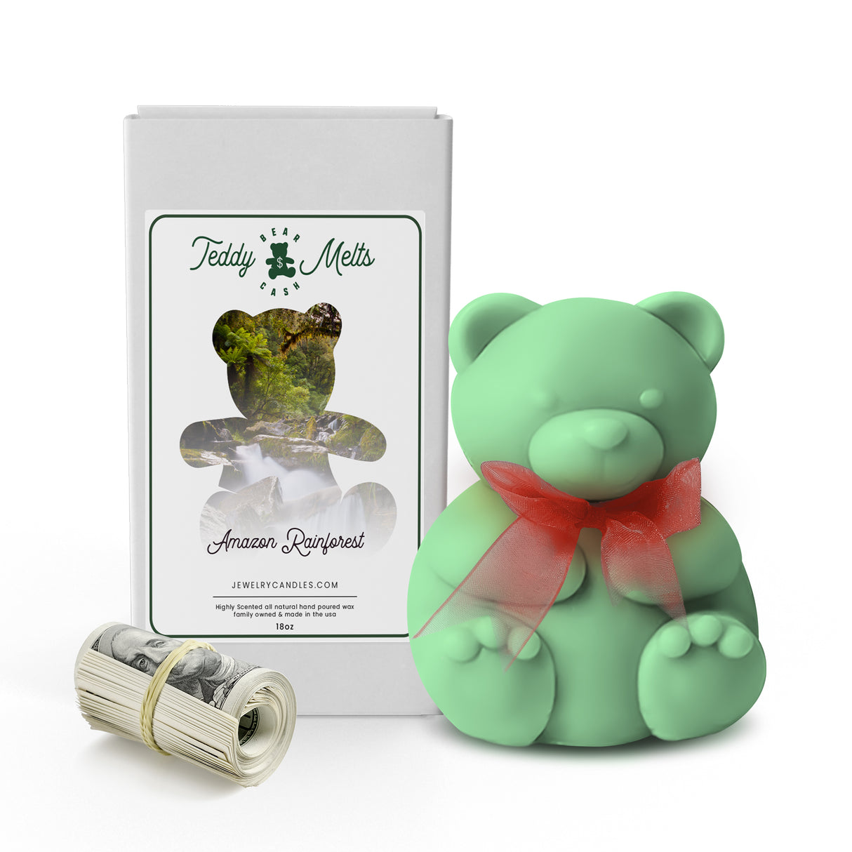 Amazon Rainforest Cash Money GIANT Teddy Bear Wax Melts