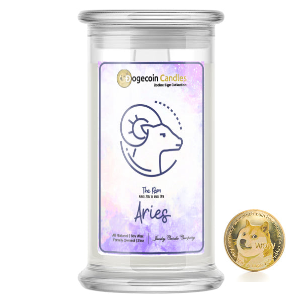 Aries Zodiac Dogecoin Candles