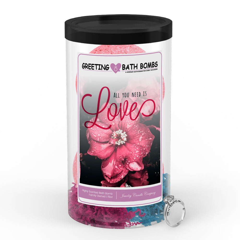 All you need is Love Greetings Bath Bombs
