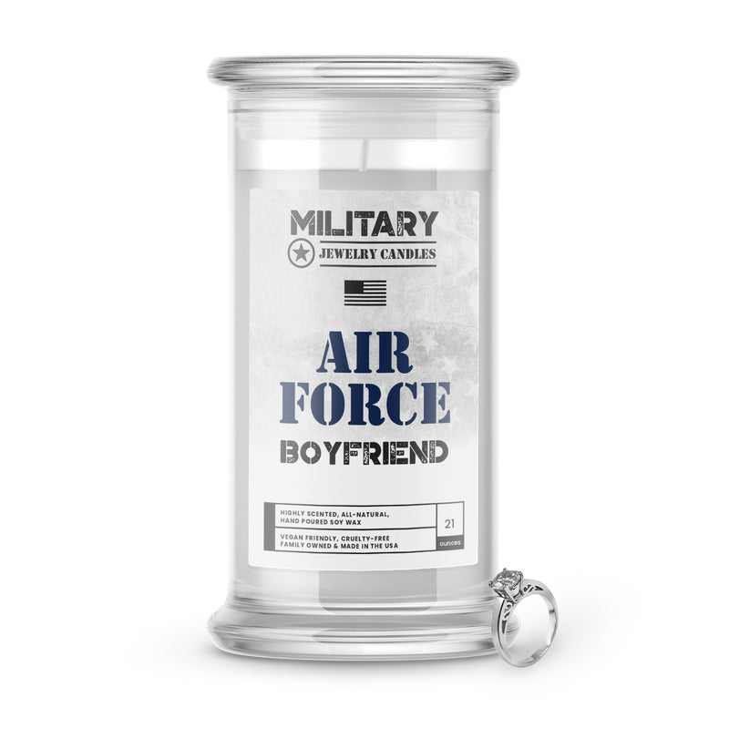 Air Force Boyfriend | Military Jewelry Candles