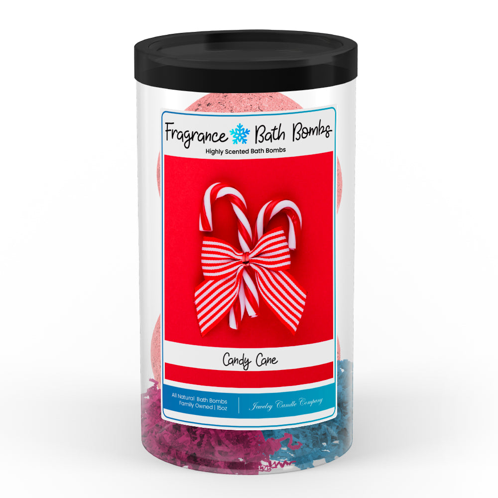 Candy Cane Fragrance Bath Bombs