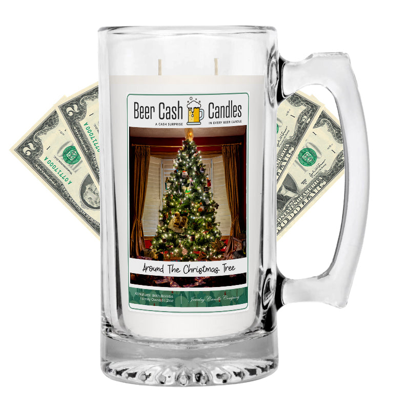 Around The Christmas Tree Beer Cash Candle