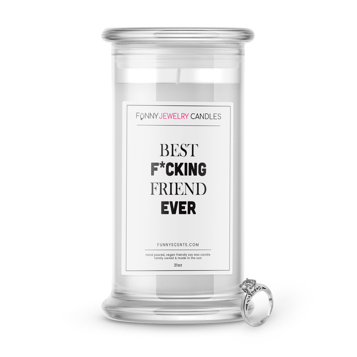 Best F*cking Friend Ever Jewelry Funny Candles