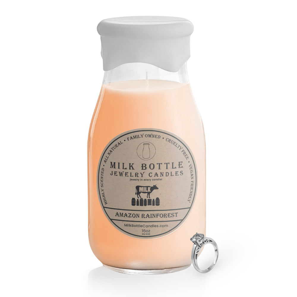 Amazon Rainforest - Milk Bottle Jewelry Candles