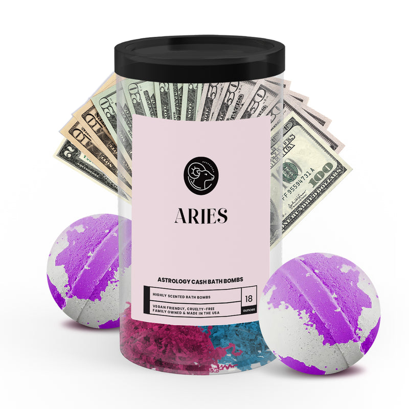 Aries Astrology Cash Bath Bombs