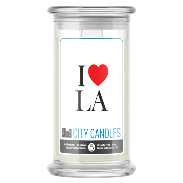 I Love LA candle