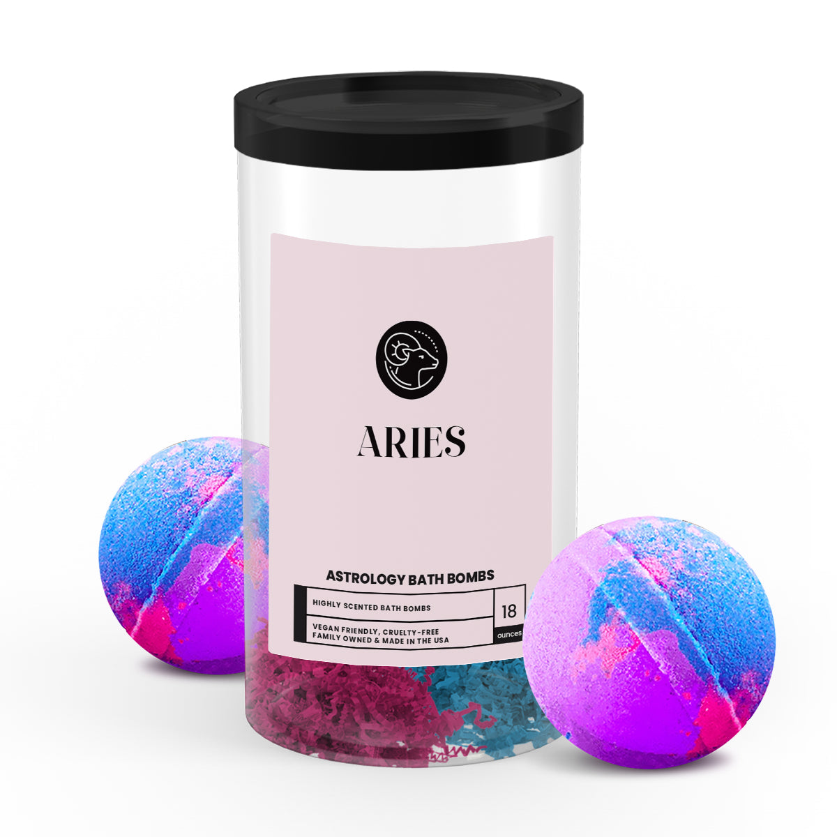 Aries Astrology Bath Bombs