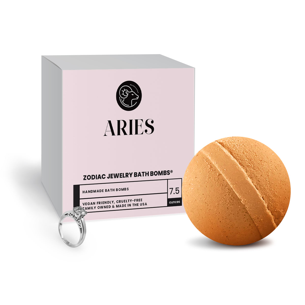 ARIES Zodiac Jewelry Bath Bomb