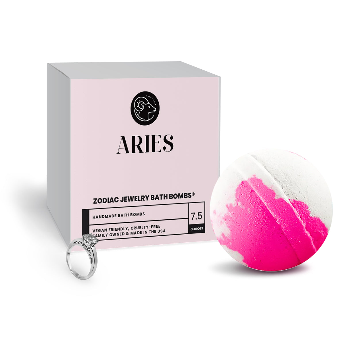 ARIES Zodiac Jewelry Bath Bomb