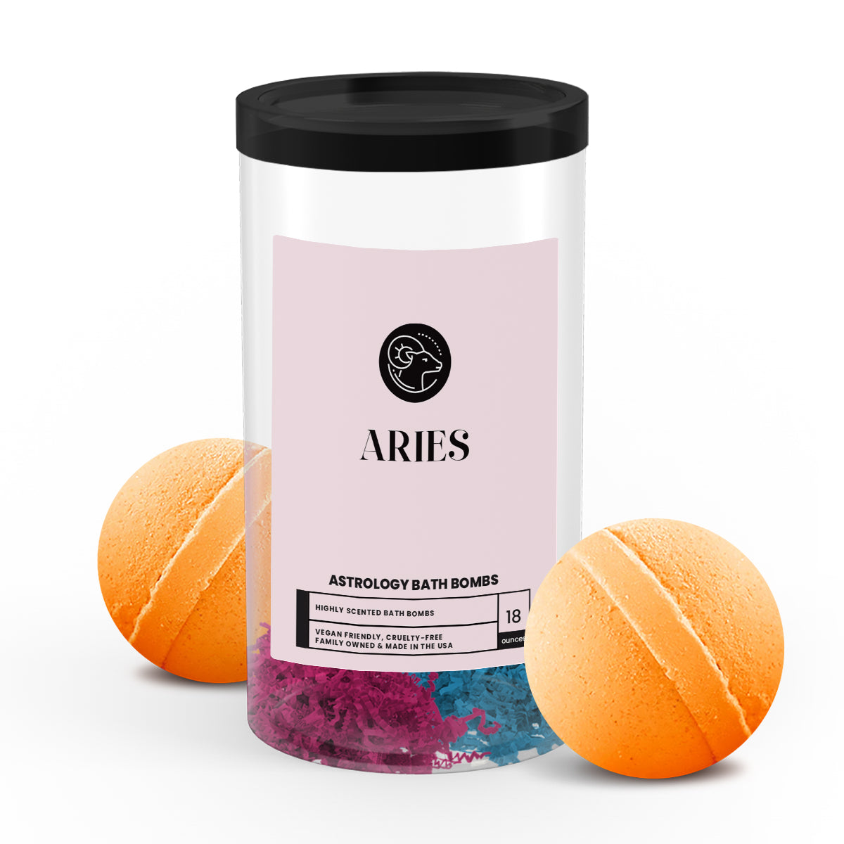 Aries Astrology Bath Bombs