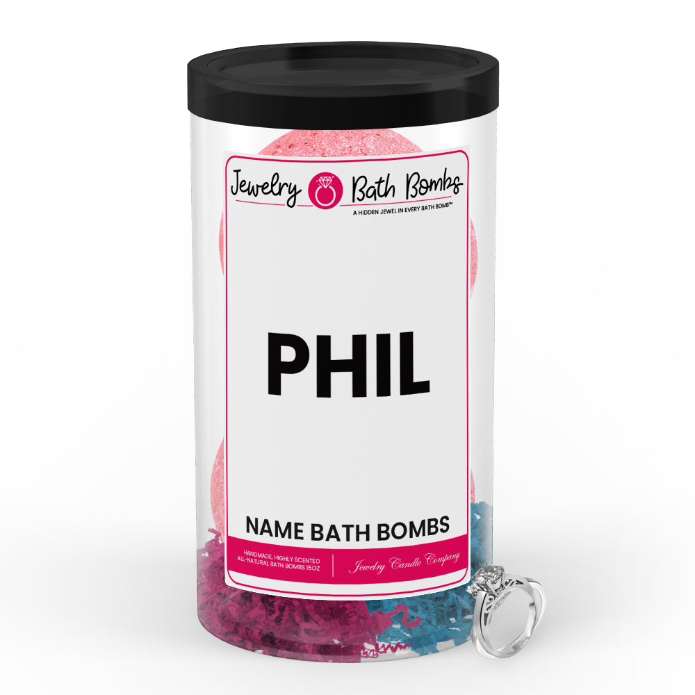PHIL Name Jewelry Bath Bomb Tube