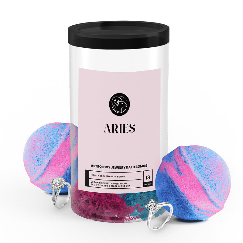 Aries Astrology Jewelry Bath Bombs