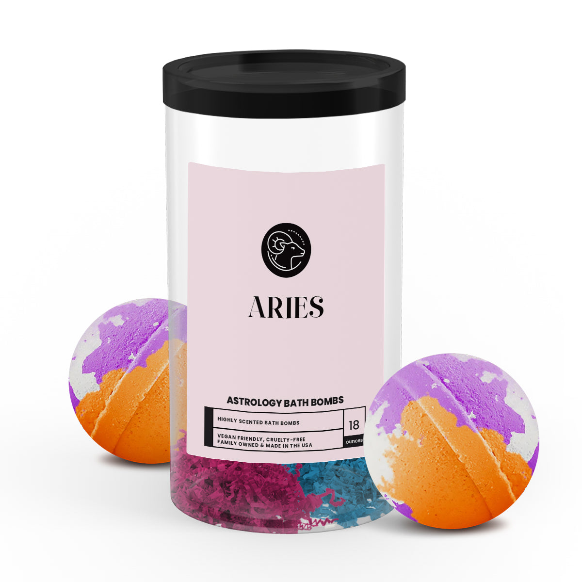 Aries Astrology Bath Bombs