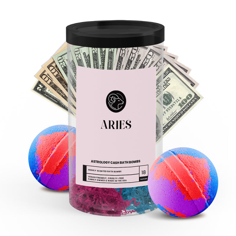 Aries Astrology Cash Bath Bombs