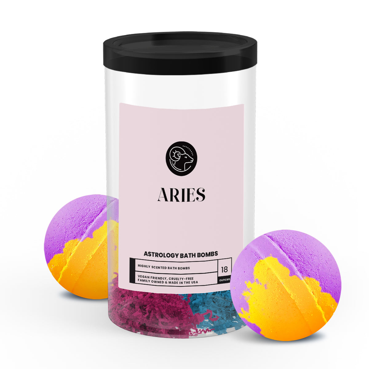 Aries Astrology Bath Bombs