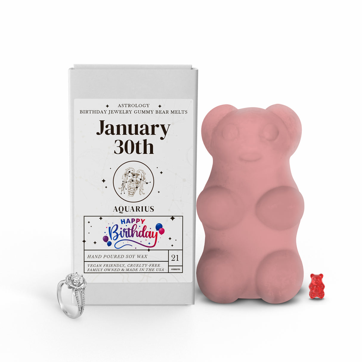 AQUARIUS | GUMMY Bear Astrology Birthday Jewelry Wax Melts