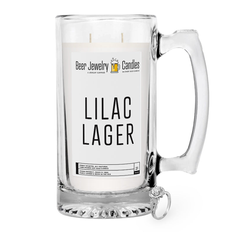 Lilac Lager Beer Jewelry Candle