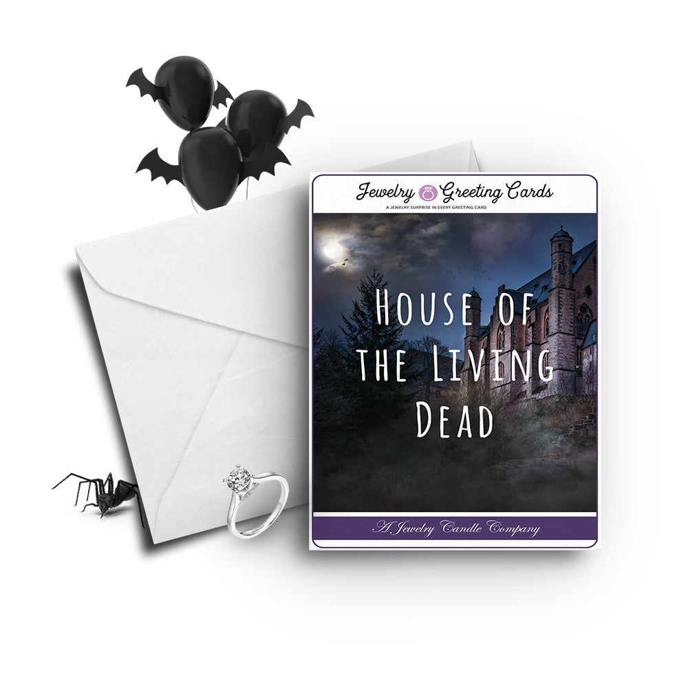 House of the living dead Jewelry Greetings Card
