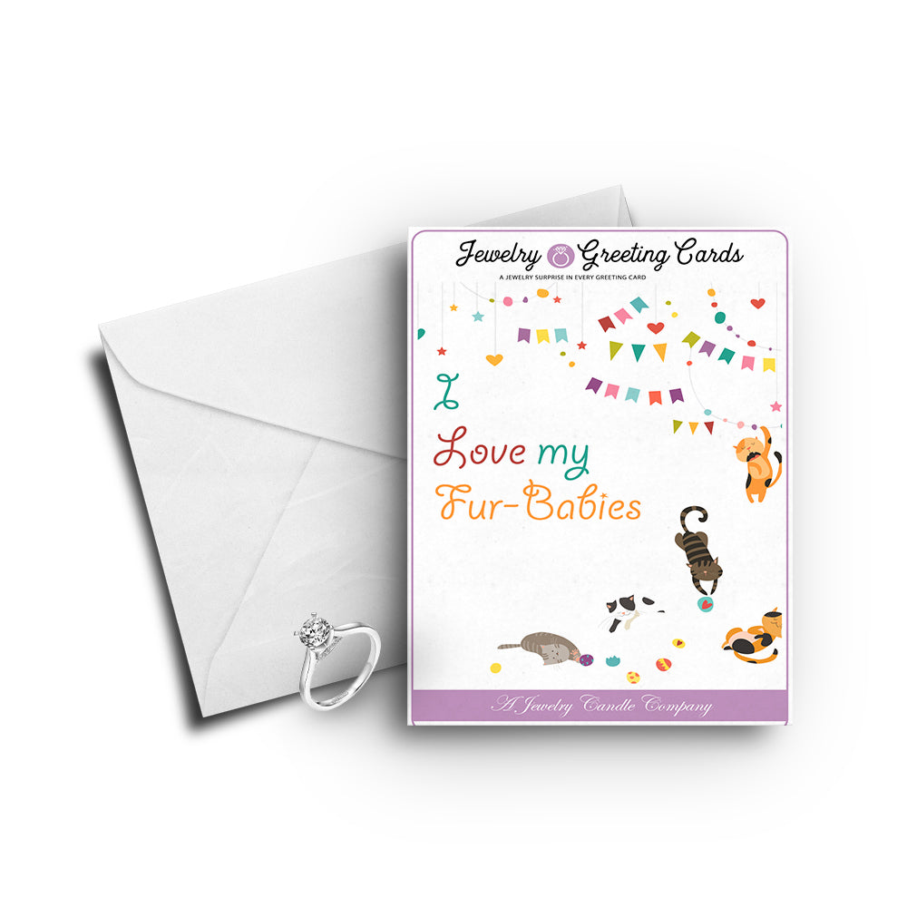 I Love My Fur-babies Greetings Card