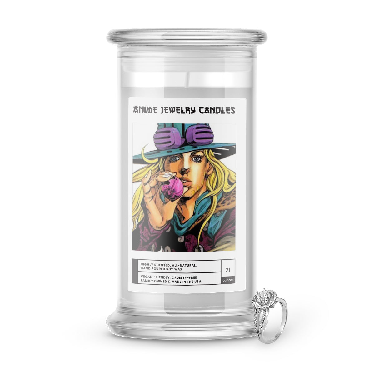 Zeppeli, Gyro | Anime Jewelry Candles