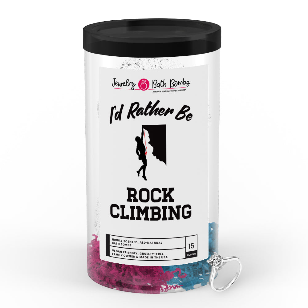 I'd rather be Rock Climbing Jewelry Bath Bombs