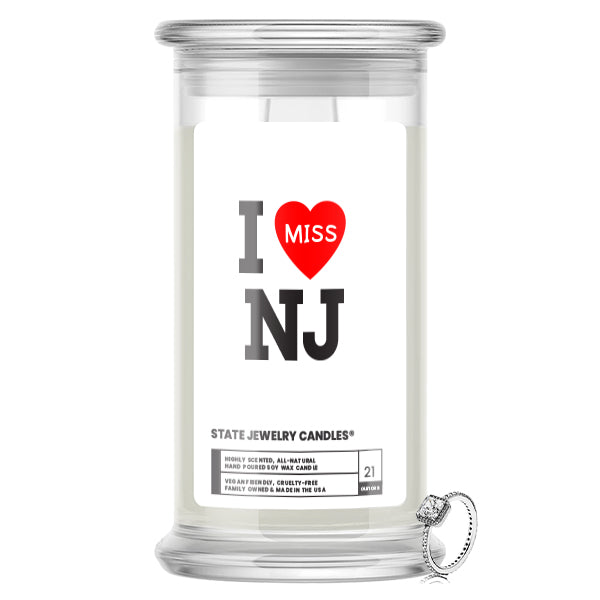 I miss NJ State Jewelry Candle