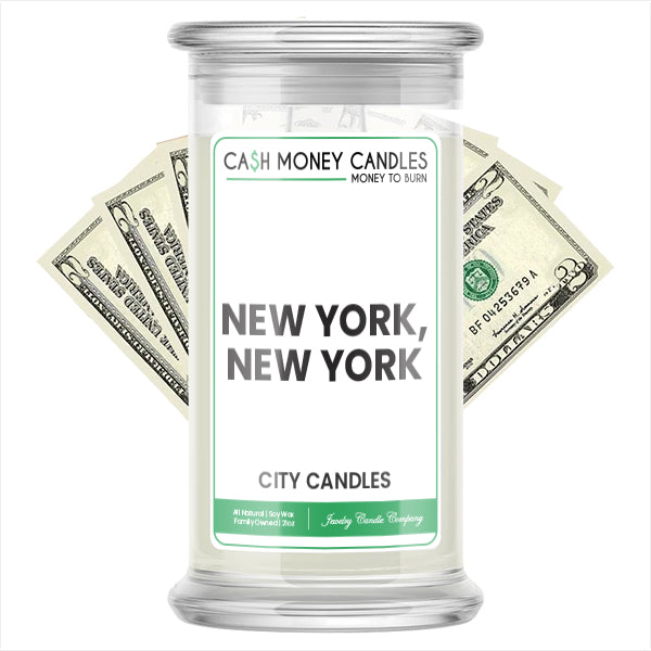 New York, New York City Cash Candle