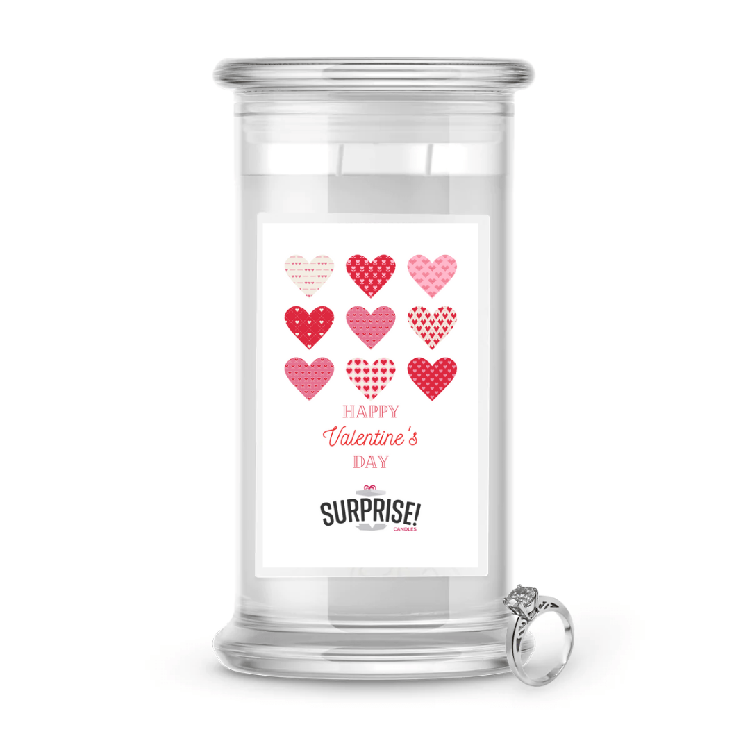 Happy Valentine's Day | Valentine's Day Surprise Jewelry Candles