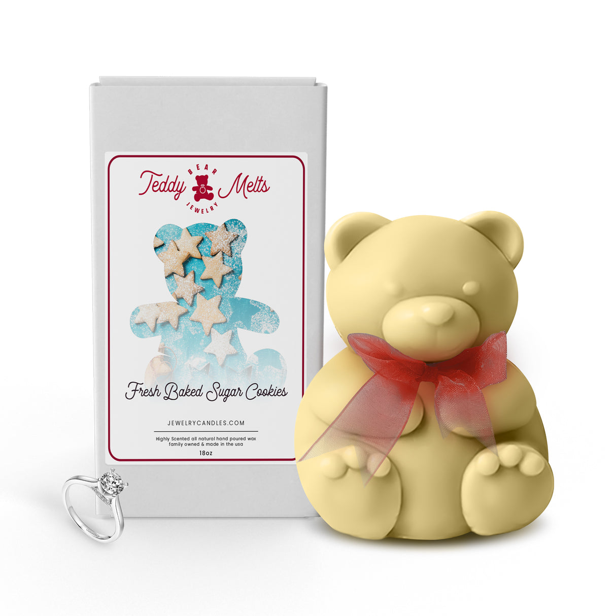 Fresh Baked Sugar Cookies GIANT Teddy Bear Jewelry Wax Melts